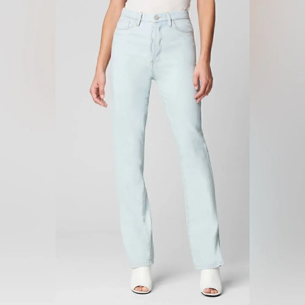 NWT BLANK NYC The Cooper Slim Straight Leg Jean W/ Slit in Super Powers Size 27